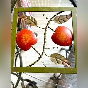 Very cute apple trivet metal